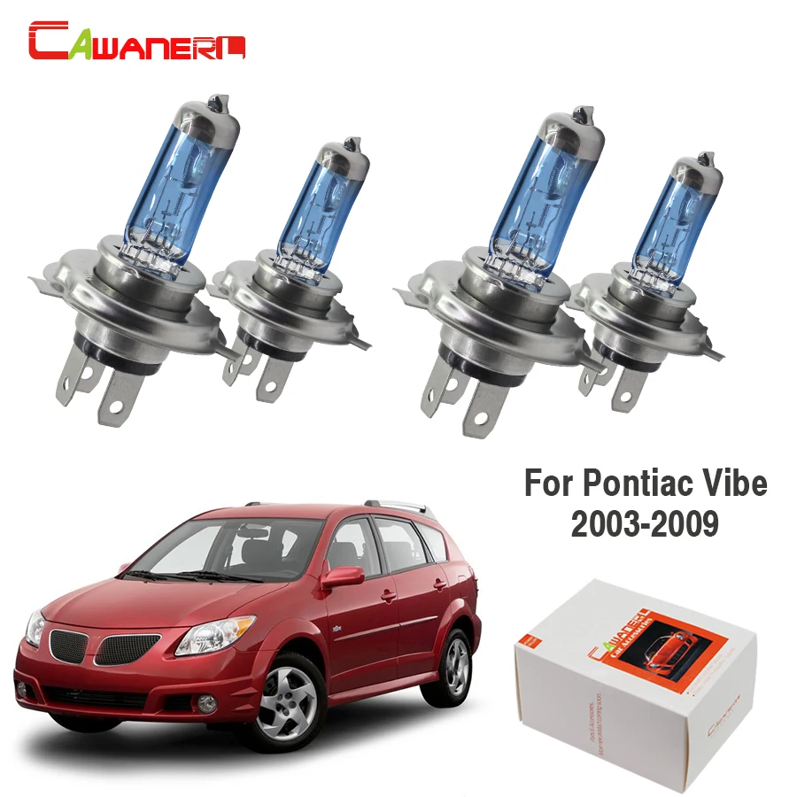 Cawanerl 4 X H4 100 Вт галогенной лампы 4300K 12V Высокая Мощность автомобильный светильник