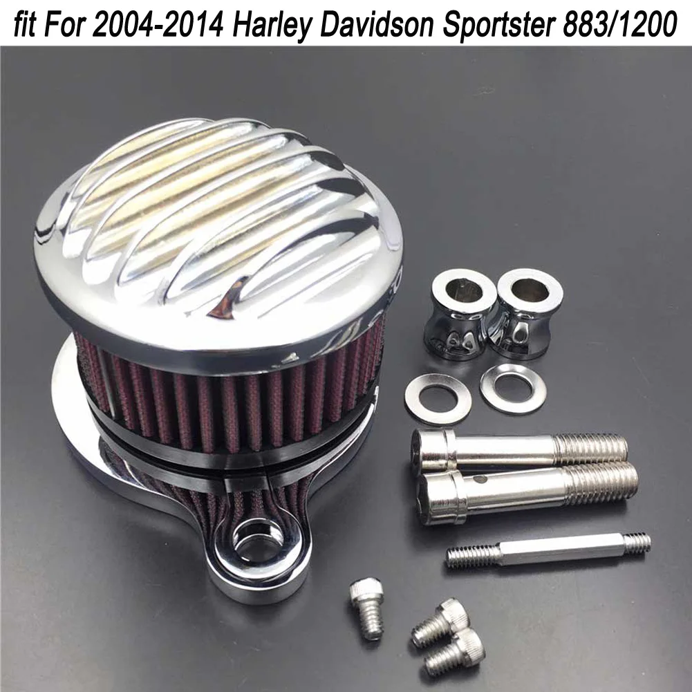 Для 2004- 12 13 Harley Davidson Sportstar XL 883 и 1200 Комплект фильтров для очистки воздуха K& N аксессуары для мотоциклов хром/черный