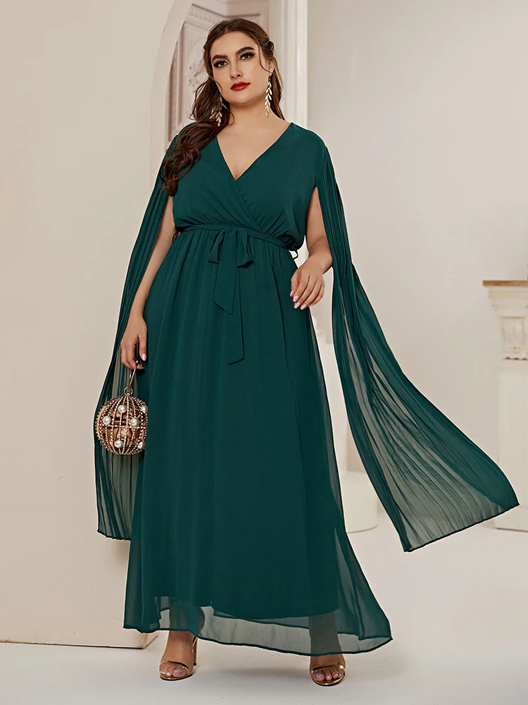 

2021 Abaya Long Spring Womens Ladies Dresses Large Plus Size Fashion Elegant Sashes Ramadan Maxi Dress