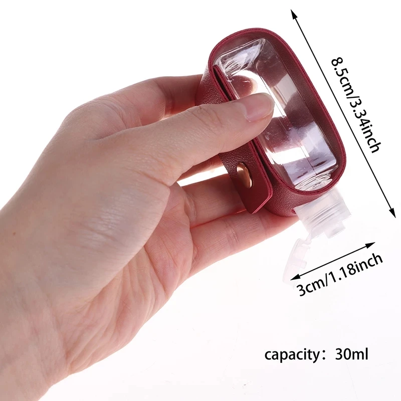 

1PC Travel Portable Keychain Hand Gel Holder Split Bottles Mini Hand Sanitizer Split Bottle No Clean Detachable Cover Bottle