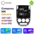 Автомагнитола Ownice, 2 Din, Android 10,0, для Jeep Compass MK 2006-2010, автомобильное радио, GPS-навигация, мультимедиа, DSP, Тесла стиль