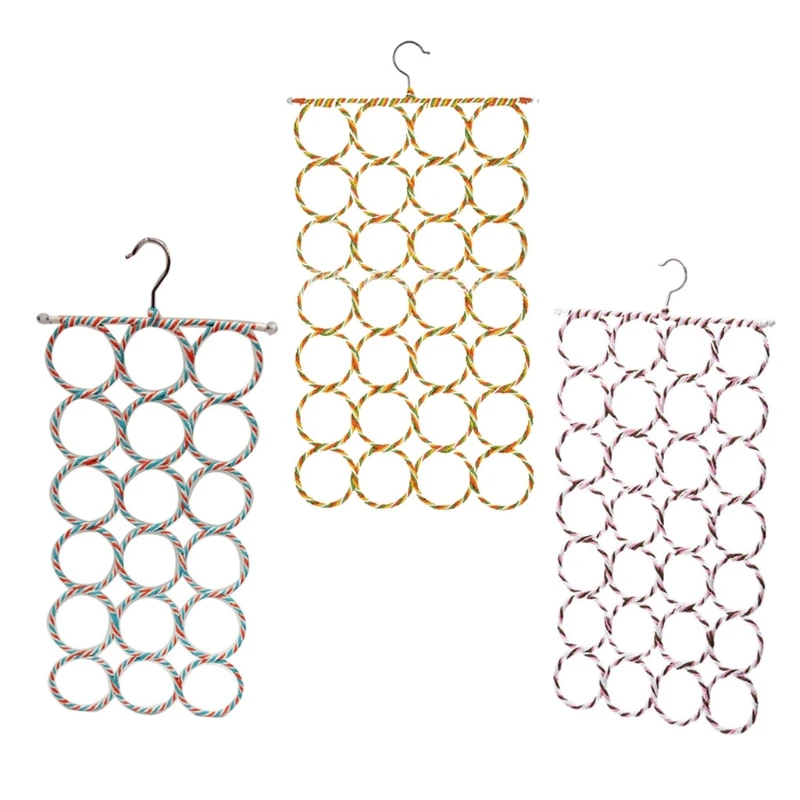 

Scarf Hanger Organizer Holder 28 Count Loops Closet Scarf Rack Colors Random