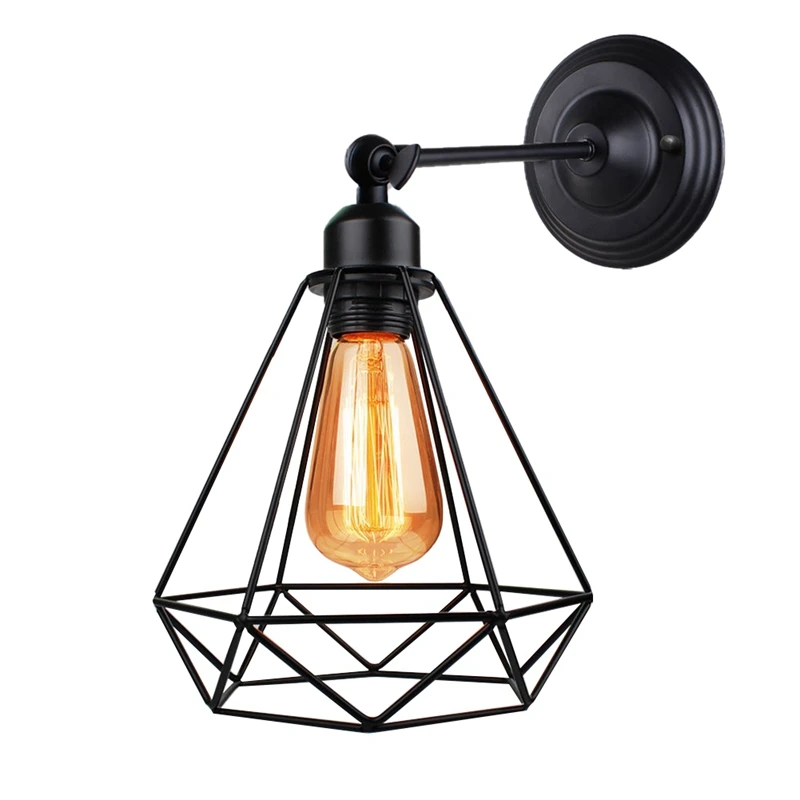 

Регулируемая настенная лампа в стиле ретро, креативный прикроватный светильник В индустриальном стиле для спальни, американский Лофт, наст...