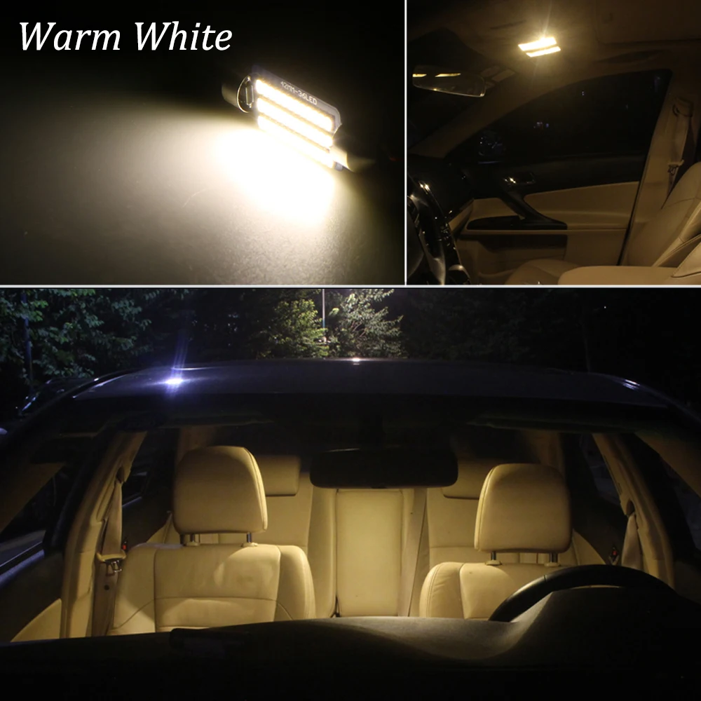 

KAMMURI 100% Error Free White LED Car Interior Light Package Kit For 2001-2020 Nissan X-Trail T30 T31 T32 LED Interior Lights