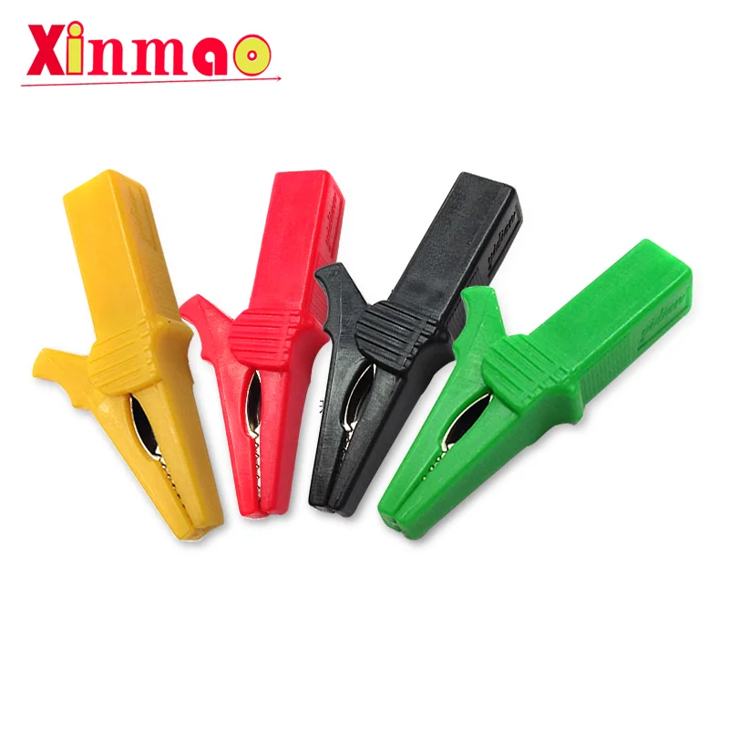 2 шт. изолированный зажим крокодил открытие 10 мм HV для штепсельной вилки банана 4