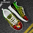 Женские сетчатые кроссовки INSTANTARTS, полинезийские сникерсы с принтом флага Тунги, легкая обувь на плоской подошве