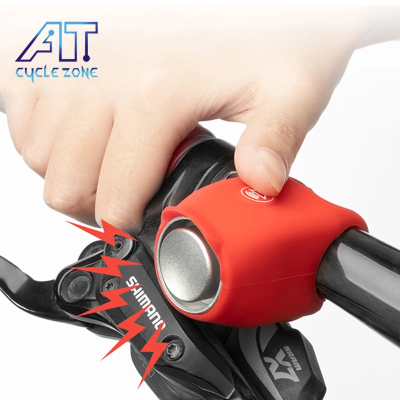 

CYCLE ZONE Silicone Electric Bike Bell Ring 6 Kinds of Voice 120dB Bicycle Horn Cycling Safety Alarm Mountain Bike Warning