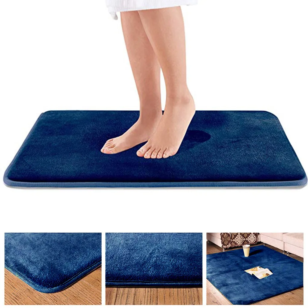 Memory Bath Mat Anti Slip Rug With Strong Carpet Water Absorption Shaggy Bathroom Kitchen Floor Tapis Salle De Bain | Дом и сад