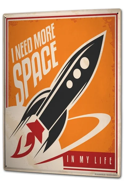 

Tin Sign Fun Rocket