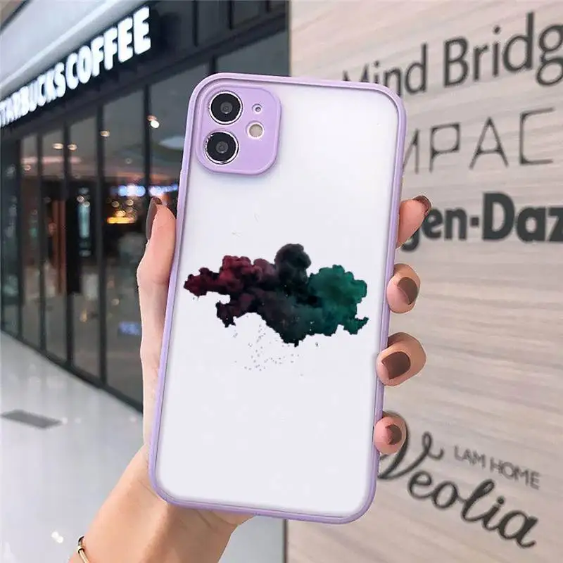 

Beautiful stars moon clouds simple Phone Cases Matte Transparent for iPhone 7 8 11 12 s mini pro X XS XR MAX Plus cover funda