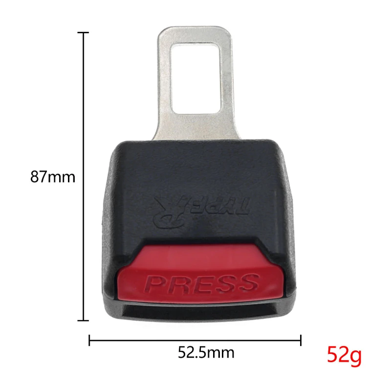 

Universal Seat Belt Clip Black Car Safety Adjustable Belt Clip Car Accessories Safety Belt Buckles