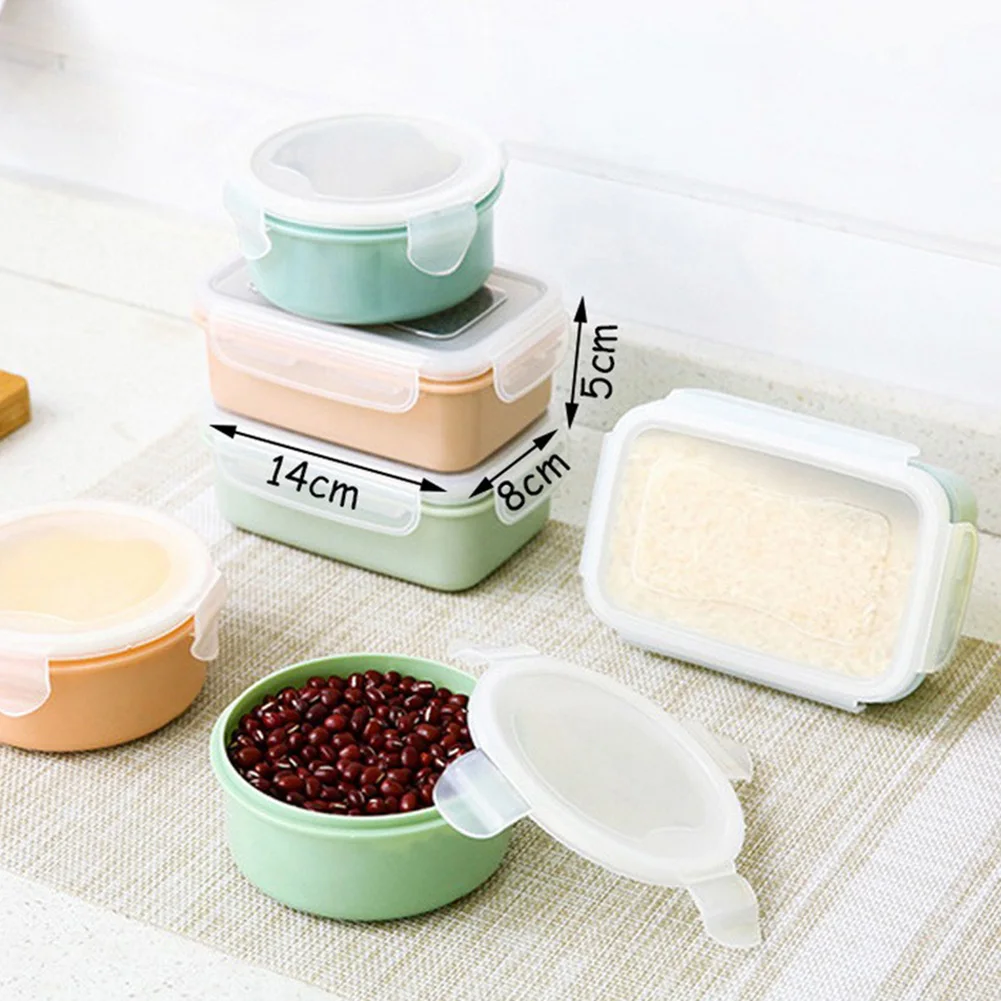 Arrival 280/380ml Portable Transparent Sealed Lunch Box Food Bento Storage Container Prevent leakage transparent seal bento box