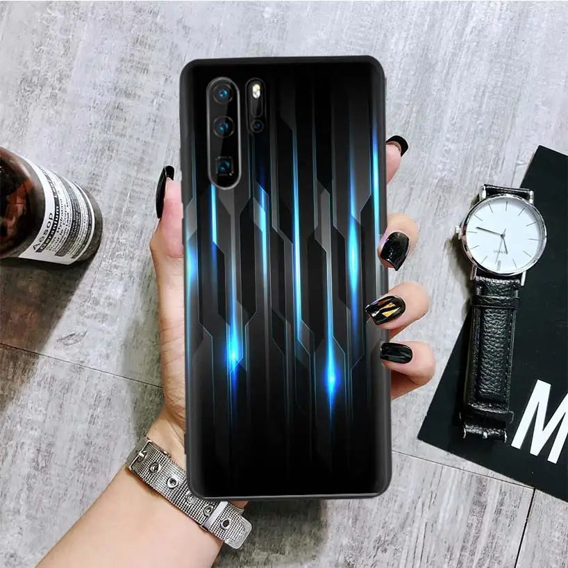 BA026-9 Черный, легкий, темный, черный чехол для телефона huawei mate 30 20 10 P30 P20 P10 Pro Lite P Smart Z Роскошный чехол - Цвет: BA026-9