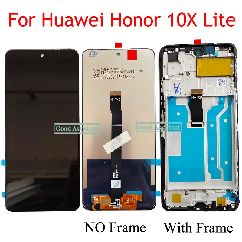 Оригинальный высококачественный 6 67 дюймовый черный ЖК-дисплей AAA для Honor 10X Lite