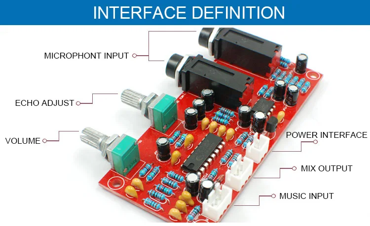 CIRMECH PT2399 NE5532 караоке для платы микрофон усилитель плата усилителя реверберация