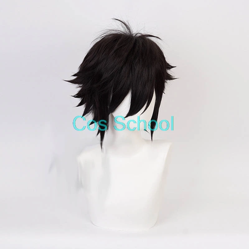 Cos School Ryuguin Seiya парики Kono Yuusha ga Ore Tueee Kuse ni Shinchou Sugiru Косплей аниме черные короткие