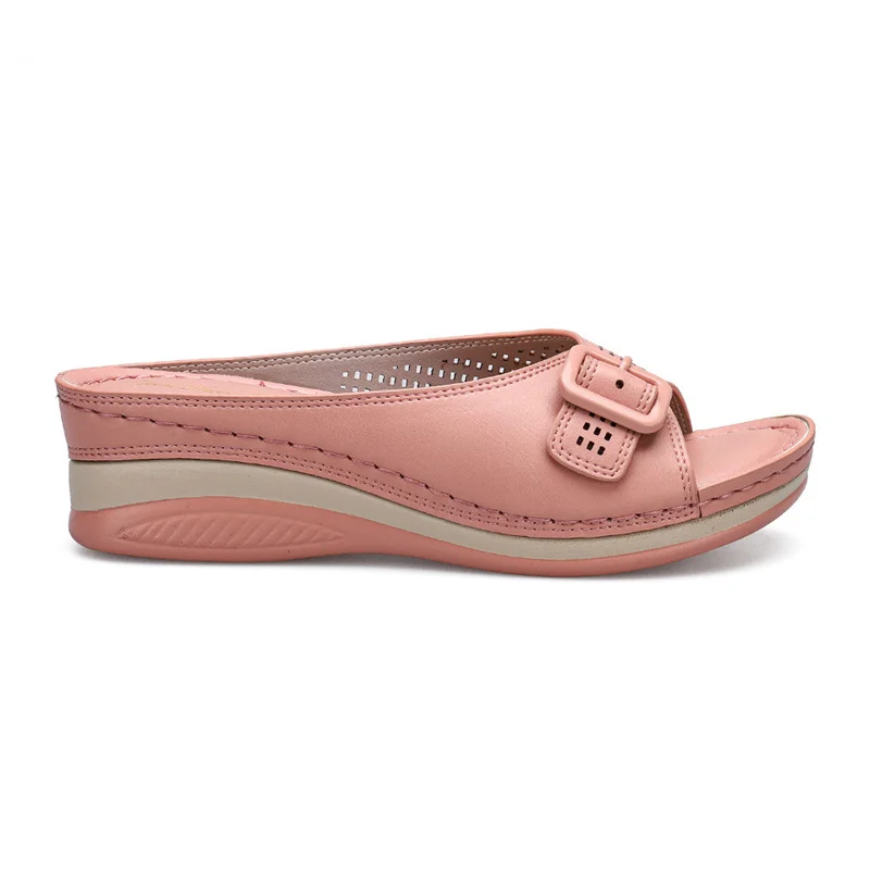 

Women's Shoes 2021 Summer New Hot Sale Bohemian Thick-Soled Fashion Slope with All-Match Comfortable Sandals and Slippers Women