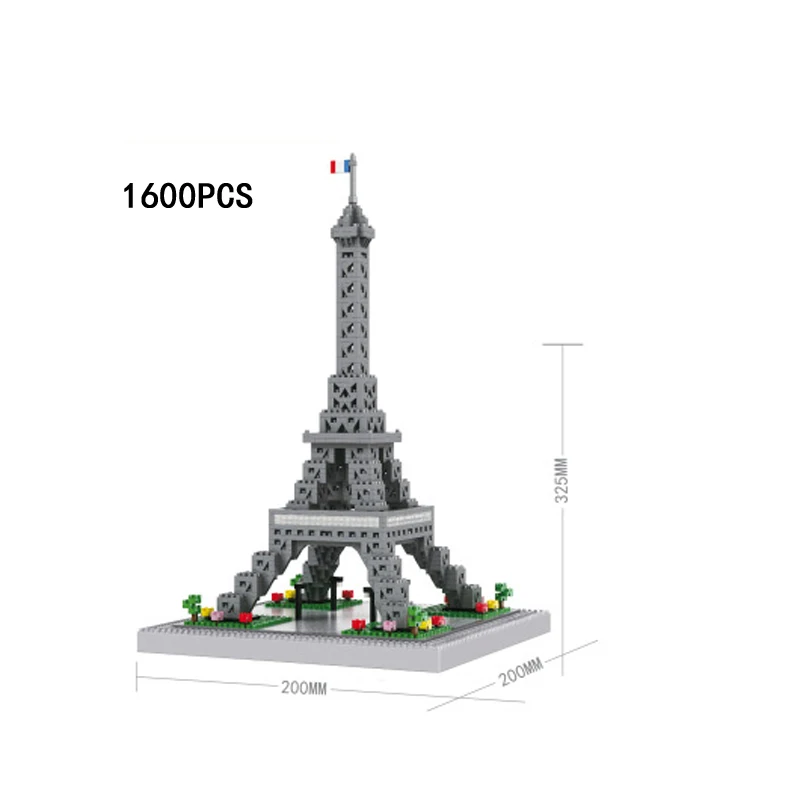 Классическая всемирно известная архитектура микро алмазный строительный блок