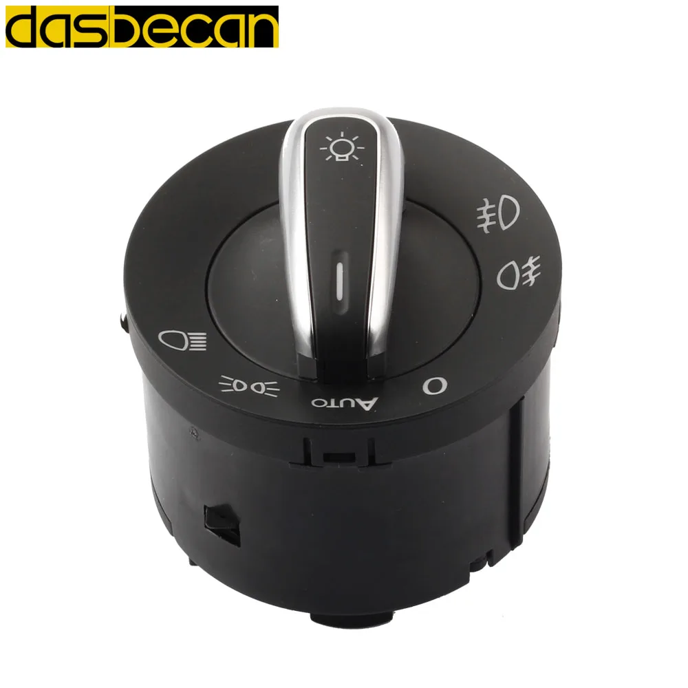 Хромированный переключатель автомобильных фар Dasbecan противотуманная фара для VW