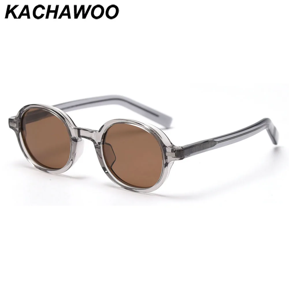 

Kachawoo oval sunglasses men polarized brown black blue fashion eyeglasses tr90 Spring women outdoor accessories acetate Korean
