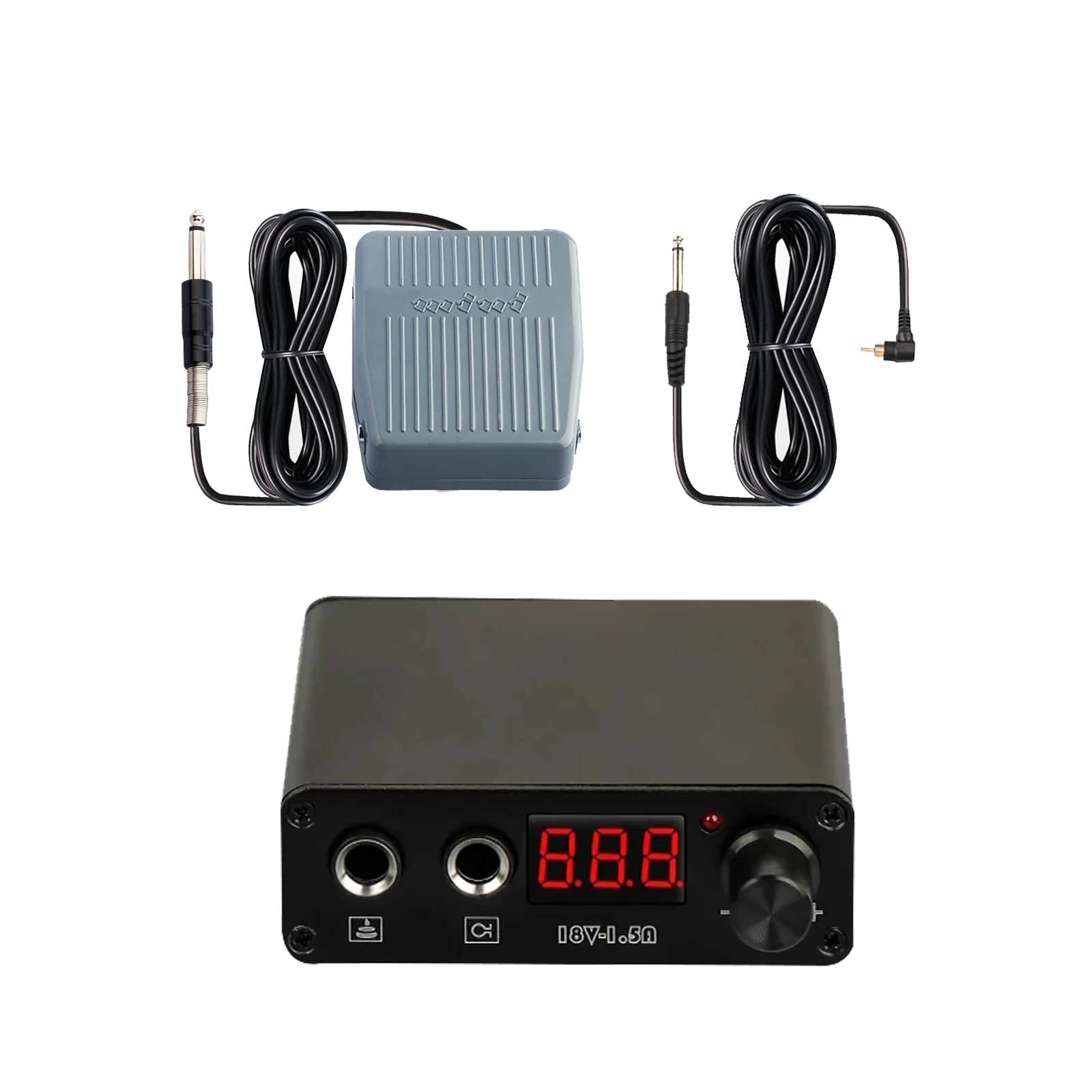

New Tattoo Power Supply Professional Digital LCD Display Tattoo Power With Tattoo Pedal Clip cord For Rotary Tattoo Machine Gun