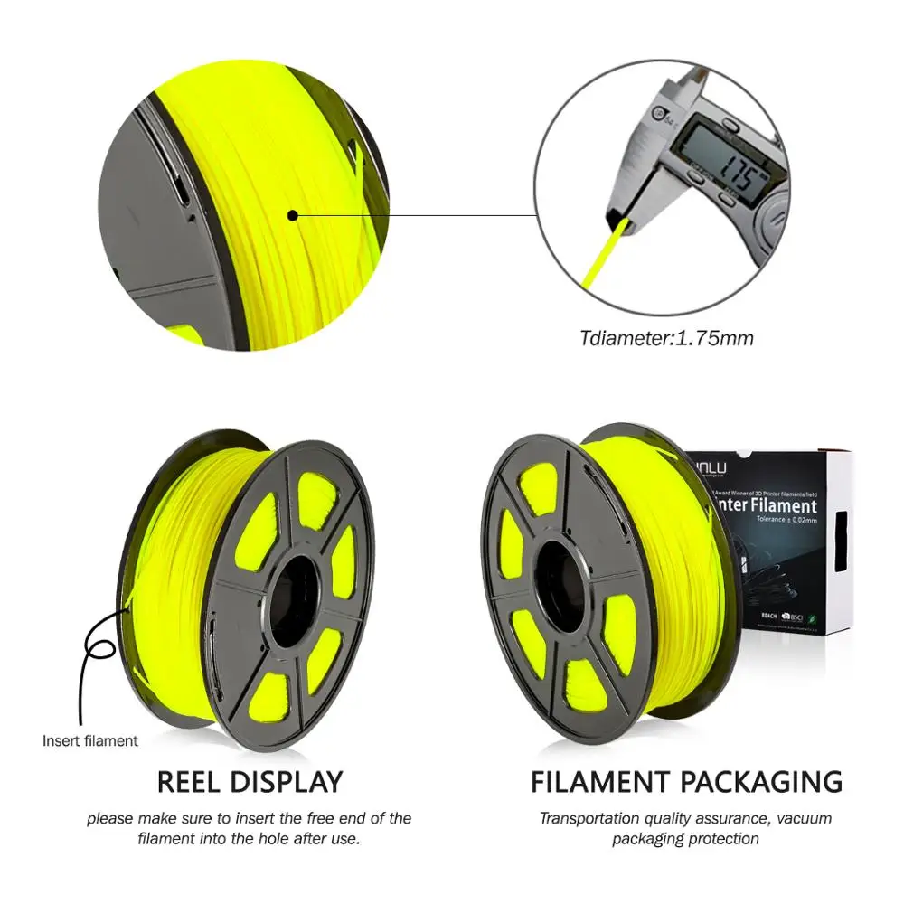 Enotepad1kg 1.75mm PLA filament for 3D printing with 0.02mm tolerance and no bubble pla harmless material 3D print