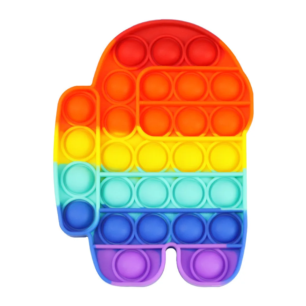 

Pop Bubbles Fidget Stress Relief Squeeze Toys for Kid Sensory Anti Stress Game Simple Dimple Fidget Relax Toy Educational Gifts
