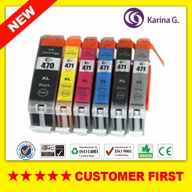 Совместим с Canon PGI470 CLI471 PGI-470 PGI 470 картридж костюм для PIXMA MG7740 TS8040 TS9040 и т. Д. |