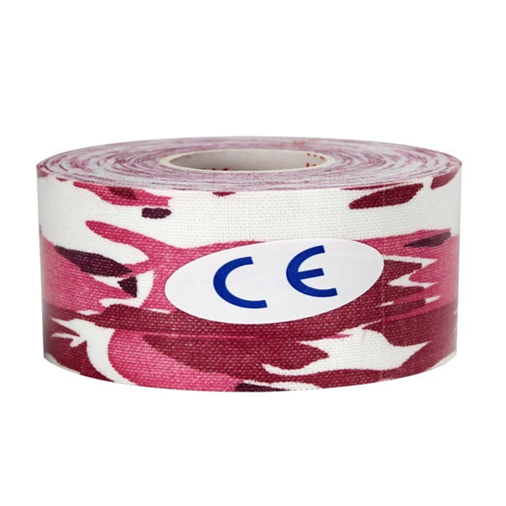 Pink camouflage Хлопковая эластичная кинезиологическая лента терапевтическая водонепроницаемая Поддержка мышц клейкая лента кинезио - Цвет: Pink camouflage