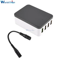 dc 10 36v to 12v 9v 12v 4 port usb buck converter fast charger qc2 0 qc3 0 charger step down power supply module with cable