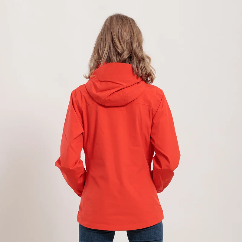 ROYALWAY Women Fashion Red Windbreaker Spring Summer Coats Windproof Casual Jackets | Hiking