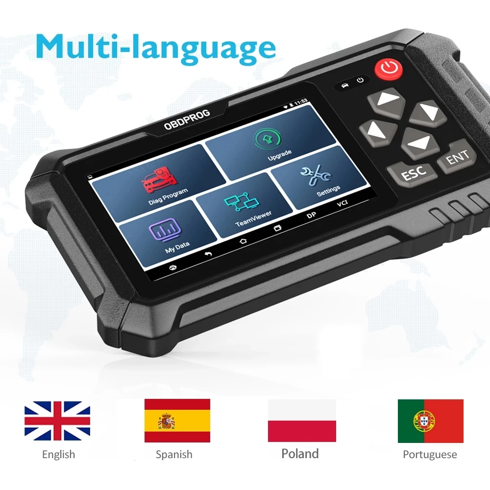 OBDPROG M500 OBD2 сканер инструмент регулировки пробега Модифицированная коррекция на