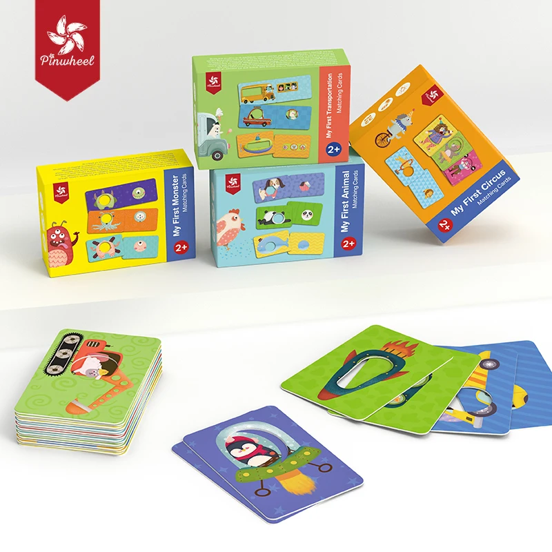 Детская карточка Pinwheel пазл с подходящей карточкой для 2 лет обучающие игры