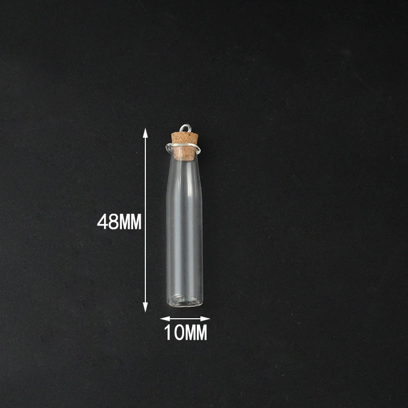 wish bottle -Screw 5 шт. пробковая пробка маленькая пустая стеклянная бутылка Крошечные стеклянные баночки с пробкой декоративные стеклянные баночки - Окраска металла: wish bottle -Screw