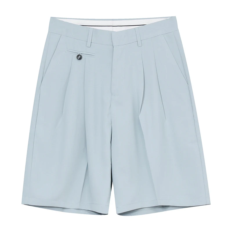 

IEFB Summer Green Pink Short Sleeve Suit Coat + Wide Leg Shorts 2021 New Men's Set Blazer And Shorts Are Sold Separately 9Y7792