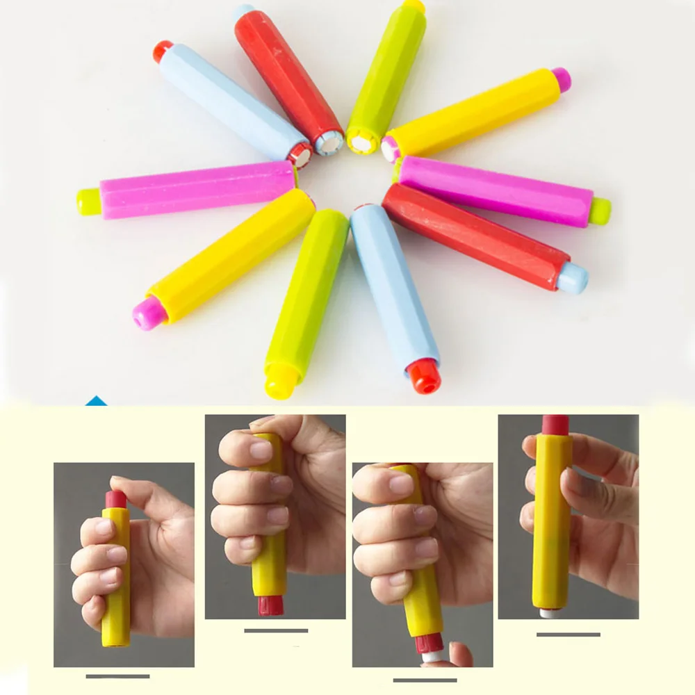 5 шт./компл. цветной зажим для мела удлинитель держатель обучения учителя Детские