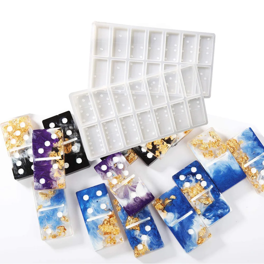 

Silicone Dominoes Game Toy Making Mold Resin Epoxy Casting Mould Craft DIY Jewelry Accessories Decoration Art Tool