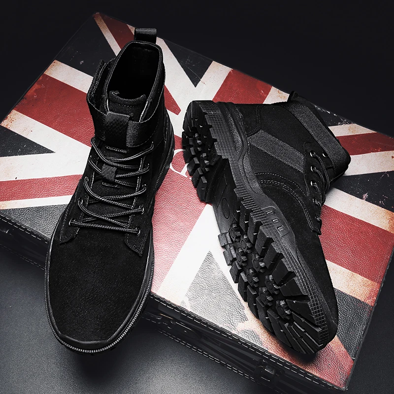 

Shoe Casual Man Zapatillas Invierno Hombre Hightop Sneakers Men Shoes High Top Leather Casual Men's Winter