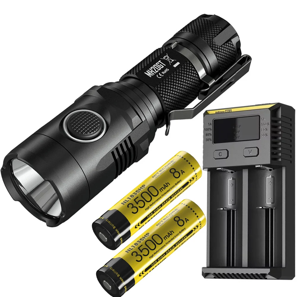 MH20GT NL1835HPx2 I2 NITECORE MH20GT USB непосредственно заряжаемый фонарик CREE XP-L HI V3 max 1000 люмен луч бросок 362 м уличный фонарик ручной фонарь - Испускаемый цвет: MH20GT NL1835HPx2 I2