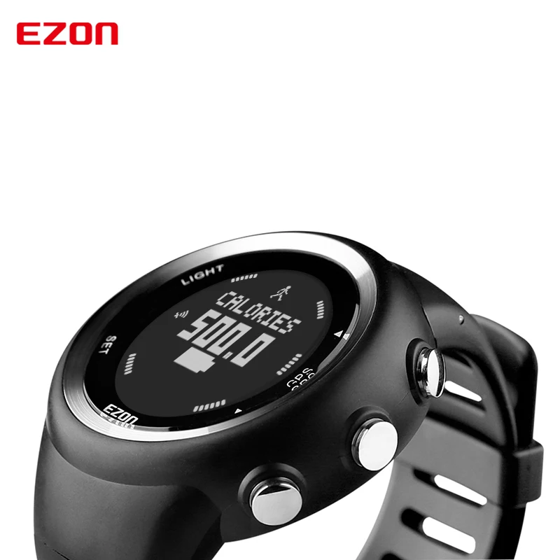 Лучшие продажи EZON T031 GPS синхронизации фитнес часы Спорт Открытый водонепроницаемый цифровые часы скорость Расстояние Счетчик калорий мужские часы
