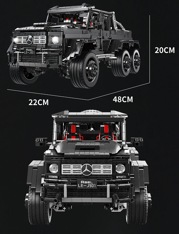 Строительный блок в сборе игрушка внедорожник Mercedes-Benz большой g6x6 модель автомобиля moc строительный блок G63 подарок для мальчика