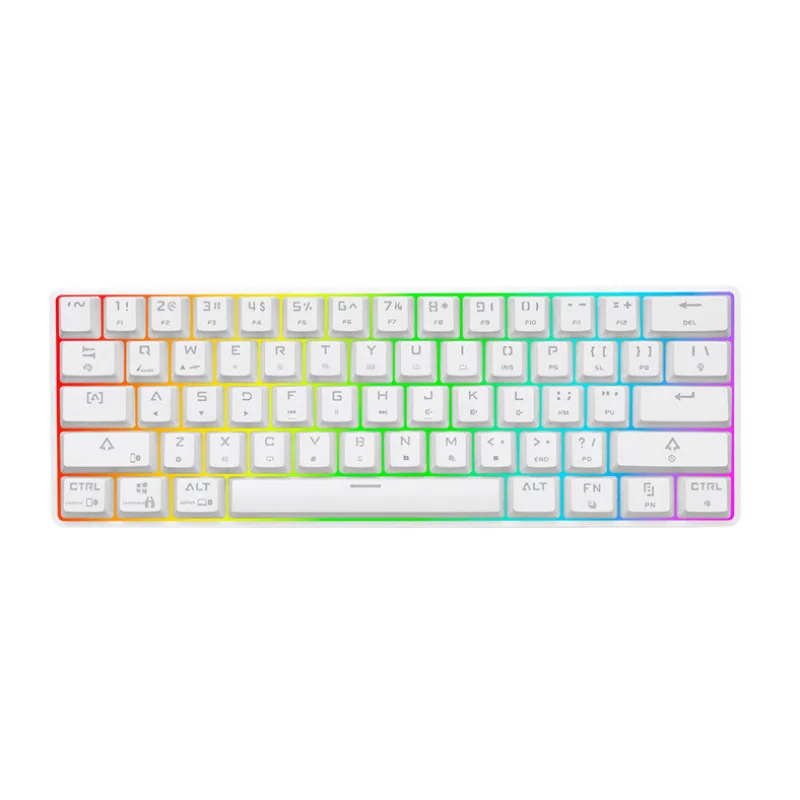 Беспроводная Механическая игровая клавиатура E61 Bluetooth переключатель OUTEMU с RGB