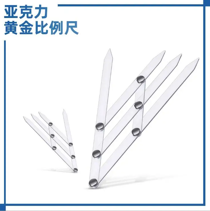 Акриловая Золотая линейка для бровей | Красота и здоровье