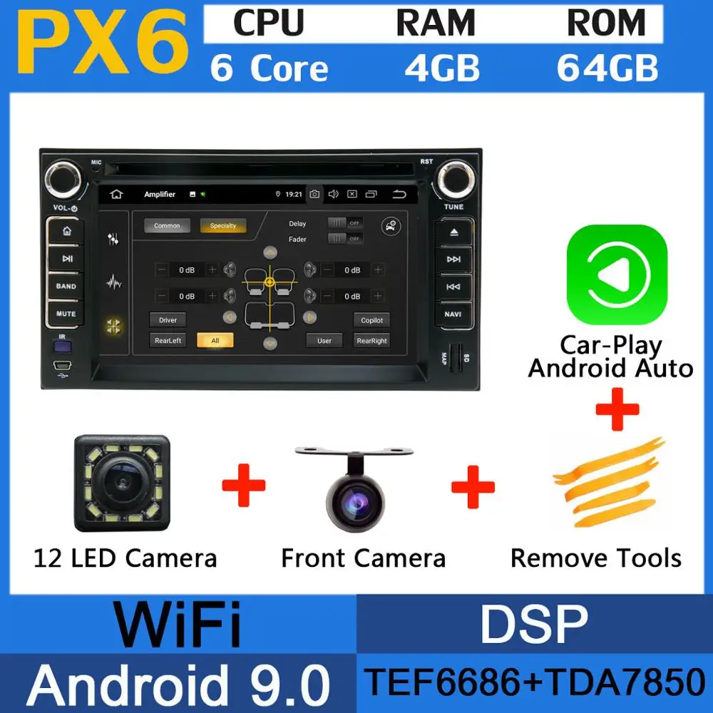 PX6-CarPlay Восьмиядерный 4G+ 64G Android 9,0 5 USB порт для Kia Cerato S port age Sorento Rondo Carens Magentis Optima автомобильный Радио gps Navi DSP - Цвет: PX6-CarPlay