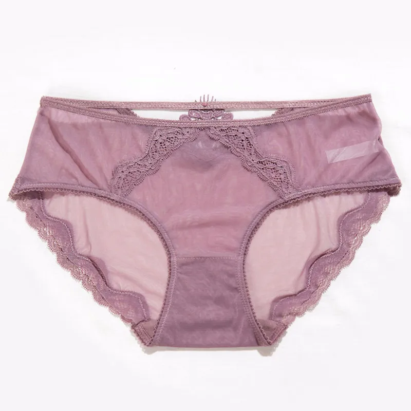 

Lace Women's Underwear New Fashion Sexy Panties Briefs Seamless Panties Antibacterial Hollow Panties Autumn Sweet Thin Briefs