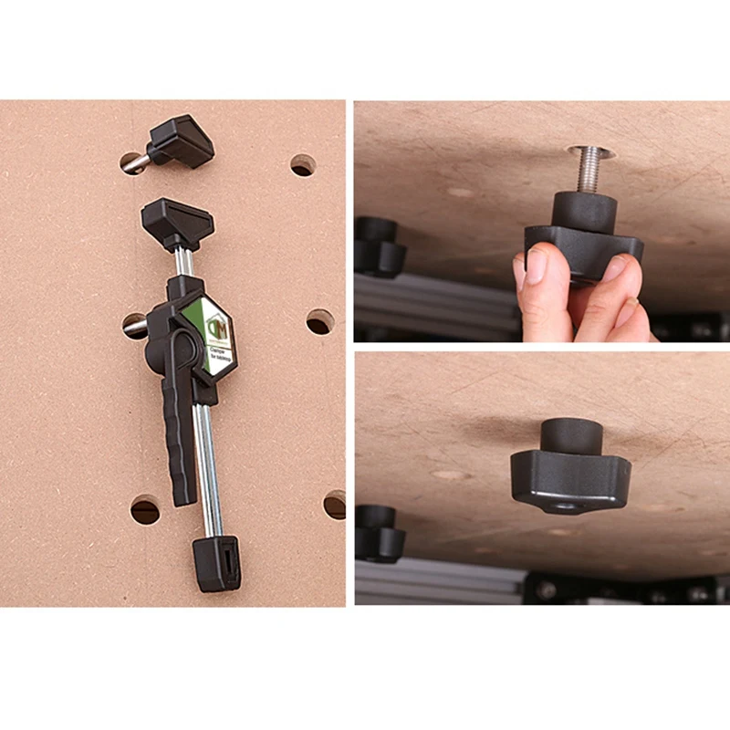 

Woodworking Clamper Adjustable Quick Release Grip Woodworking Clamp Fixed Jaw Parallel Clamp