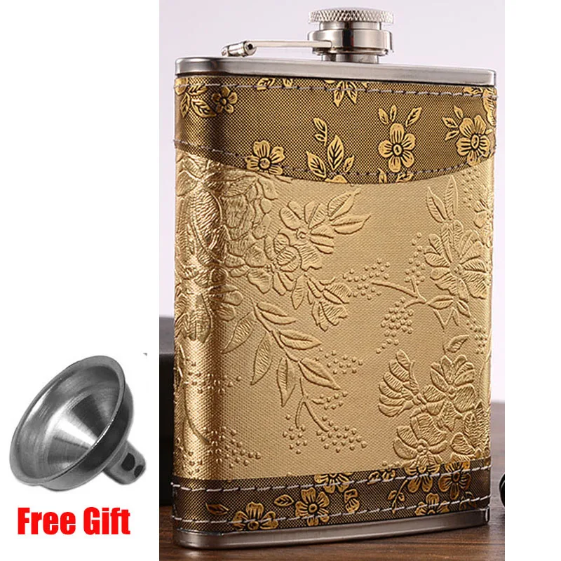 8oz Hip Flask Funnel 8 унций, фляжка из нержавеющей стали, набор с воронкой, 2 чашки для вина, Женихи, мужской роскошный подарочный набор для мужчин, бутылка для виски, для алкоголя, кожаная фляжка - Цвет: 8oz Hip Flask Funnel