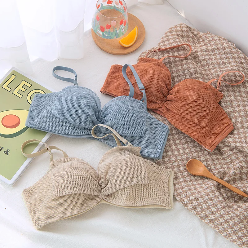 Roseheart Для женщин Невидимый синие кружевные бюстгальтеры бюстгальтер без