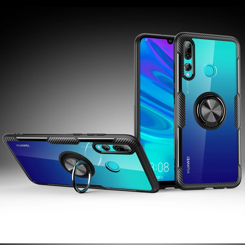 Чехол для Honor 10i прозрачный акриловый чехол-кольцо для Honor 10i 20i 10 20 Lite Pro V20 Honor Play магнитный автомобильный держатель бронированный чехол
