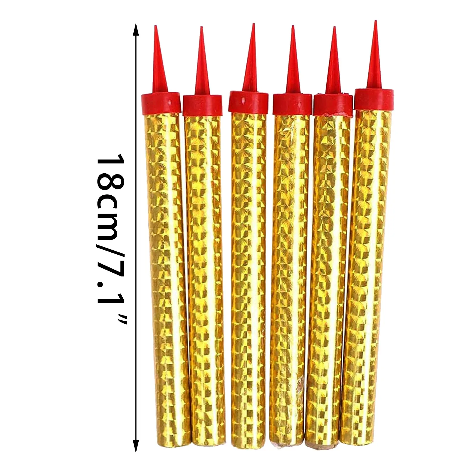 6 шт./компл. золотистые свечи на день рождения со стойкой для торта праздвечерние